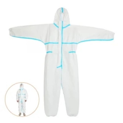 Factory Custom Cheap Disposable Non-Woven PP SMS Protective Work Coveralls with Hoods, Disposable Isolation Gown SMS Coverall, SMS Coverall Isolation Gown