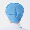 Disposable SMS Non-Woven Headgear Protective Hat Dust-Proof Anti-Static Dome Cap Nurse Cap